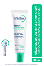 Bioderma Sebium Pore Refiner Karma ve Yağlı Ciltler, Gözenek ve Siyah Nokta Karşıtı Bakım Kremi 30 ml