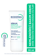 Bioderma Sebium Sensitive Hassas, Akne Eğilimli Ciltler, Kızarıklık Karşıtı Bakım Kremi 30ml