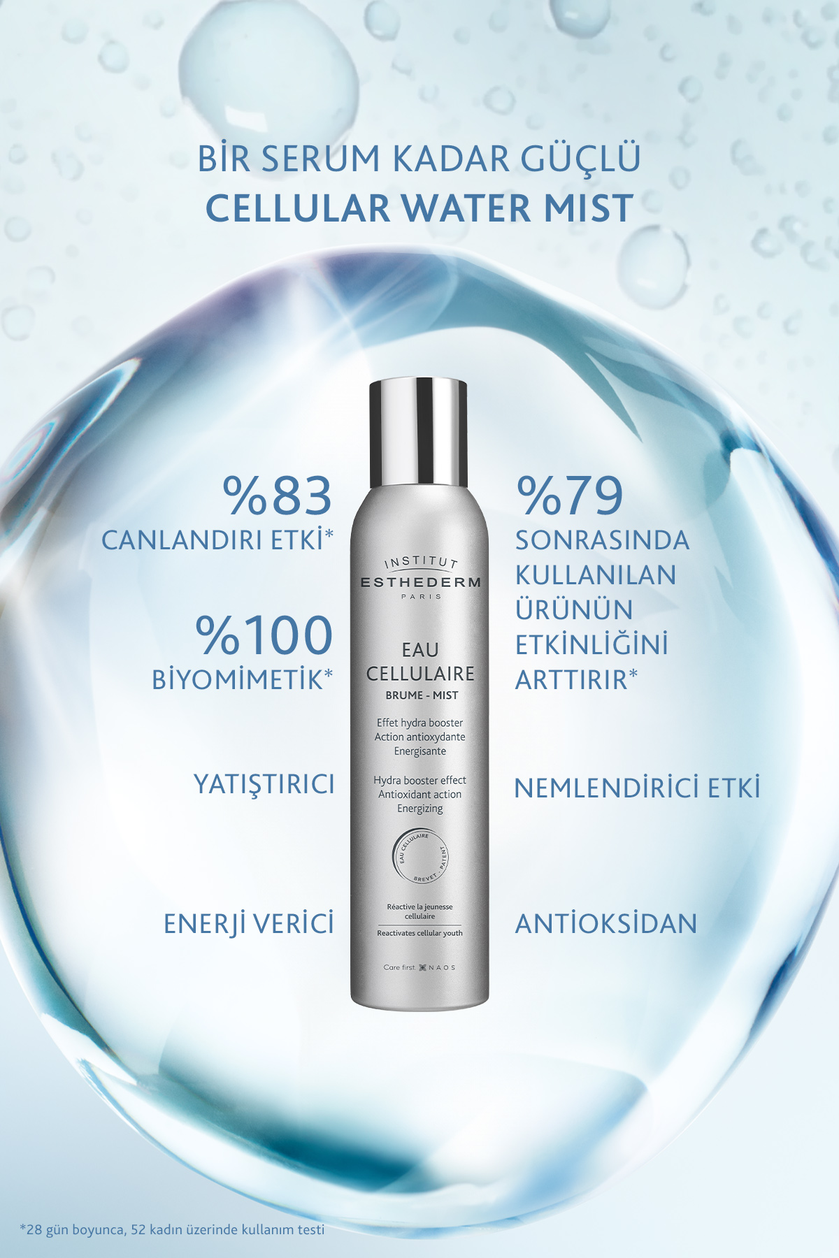 Institut Esthederm Cellular Water Mist Canlandırıcı Hücresel Su 200 ml