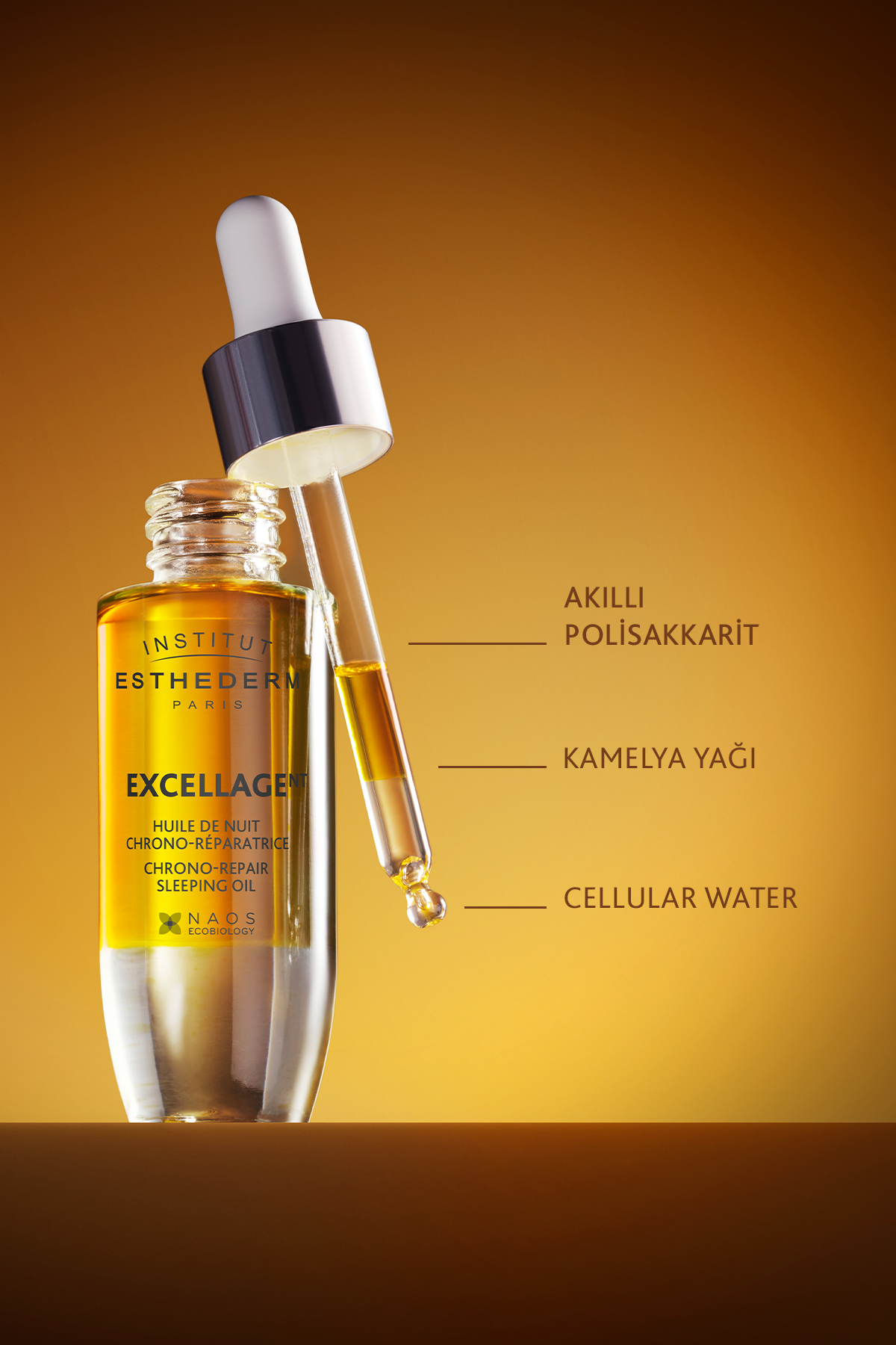 Institut Esthederm Excellage Sleeping Oil Gece Bakım Yağı 30 ml