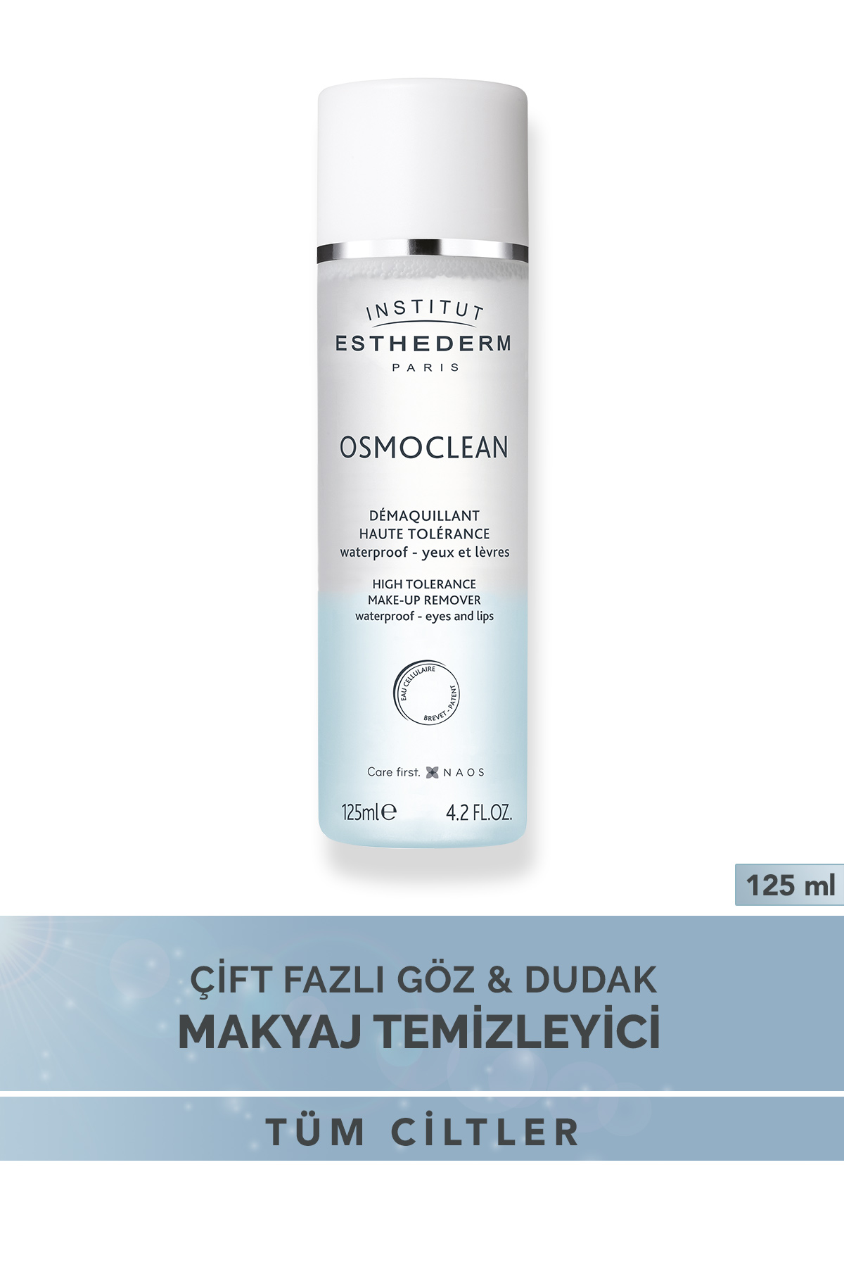 Institut Esthederm Osmoclean High Tolerance Göz ve Dudak Makyaj Temizleme Suyu 125 ml
