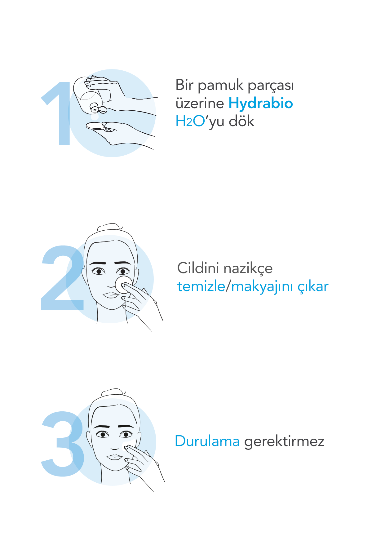 Bioderma Hydrabio H2O Kuru Cilt Yüz & Göz Çevresi Nemlendirici Micellar Su 100 ml
