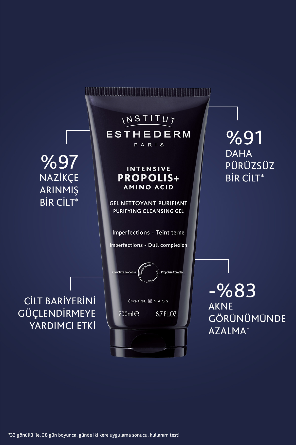 Institut Esthederm Intensive Propolis Arındırıcı Temizleme Jeli 200 ml