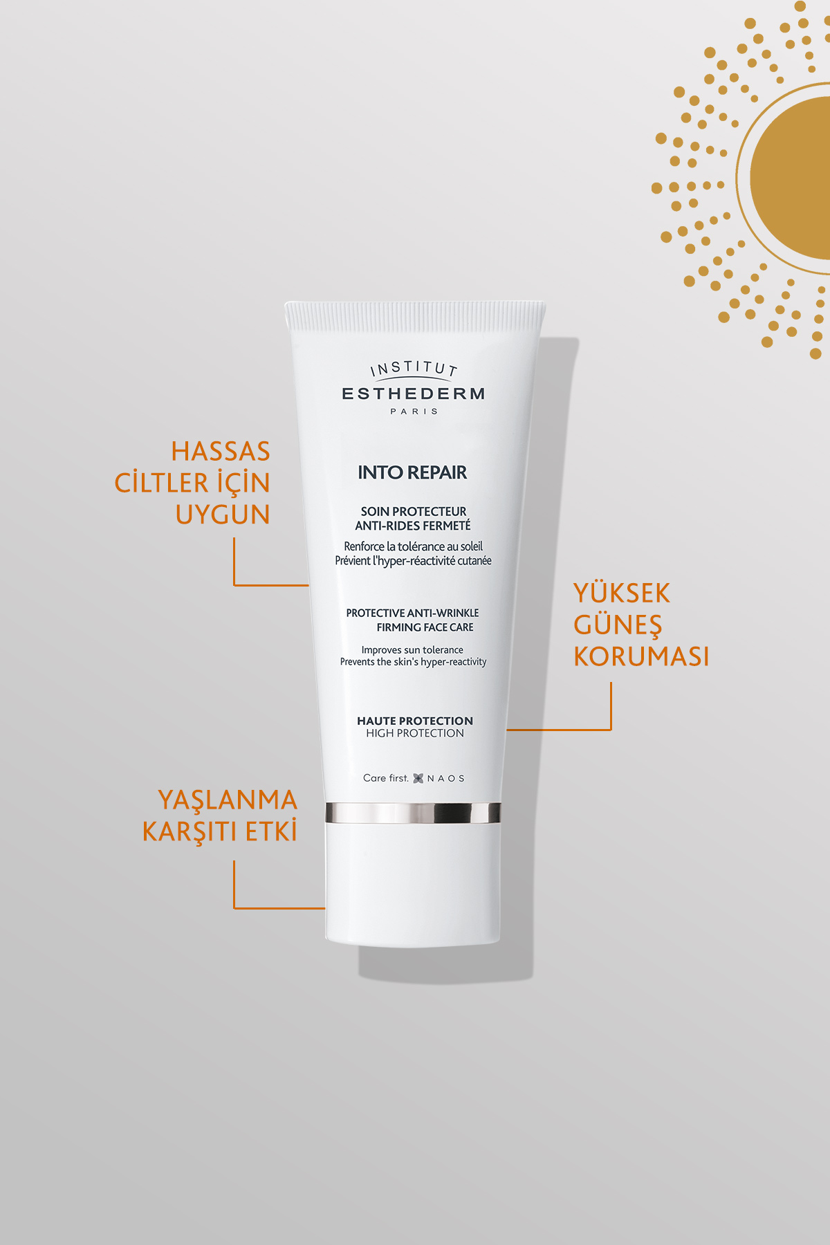 Institut Esthederm Into Repair Güneşe Toleranssız Ciltler İçin Onarıcı Krem 50 ml