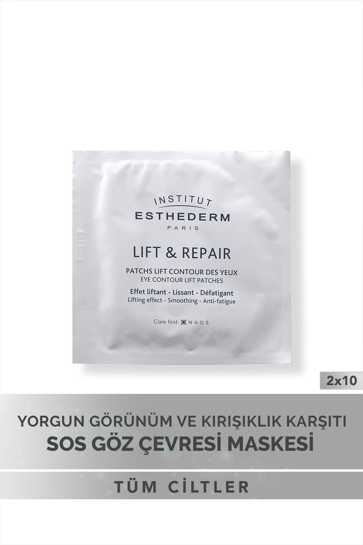 Institut Esthederm Aydınlatıcı & Kırışıklık Karşıtı SOS Göz Çevresi Maske 2x10