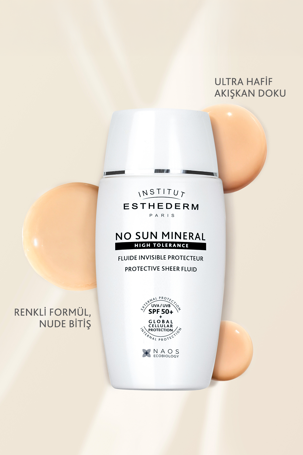 Institut Esthederm No Sun Mineral SPF 50+ %100 Mineral Filtreli Güneş Kremi 50 ml