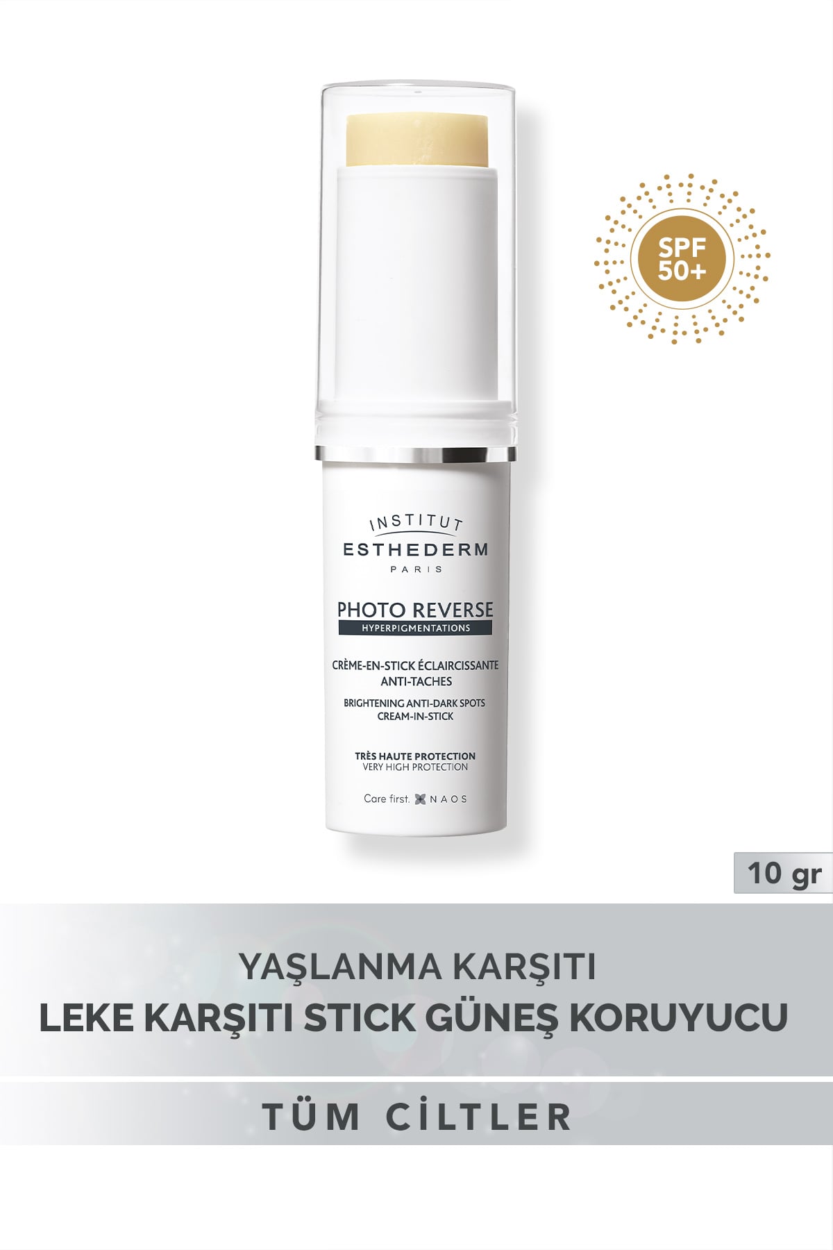 Institut Esthederm Photo Reverse Leke Karşıtı Stick Güneş Koruyucu 10 gr