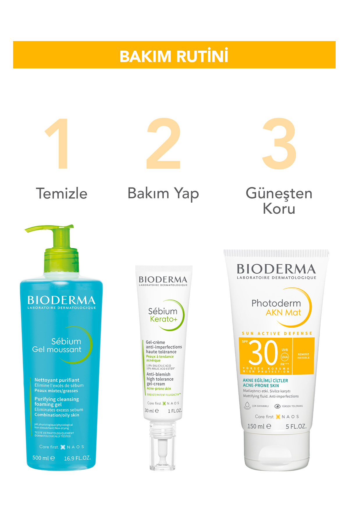 Bioderma Photoderm AKN Mat Yağlı Akne Eğilimli Sivilce Karşıtı Güneş Kremi 150 ml