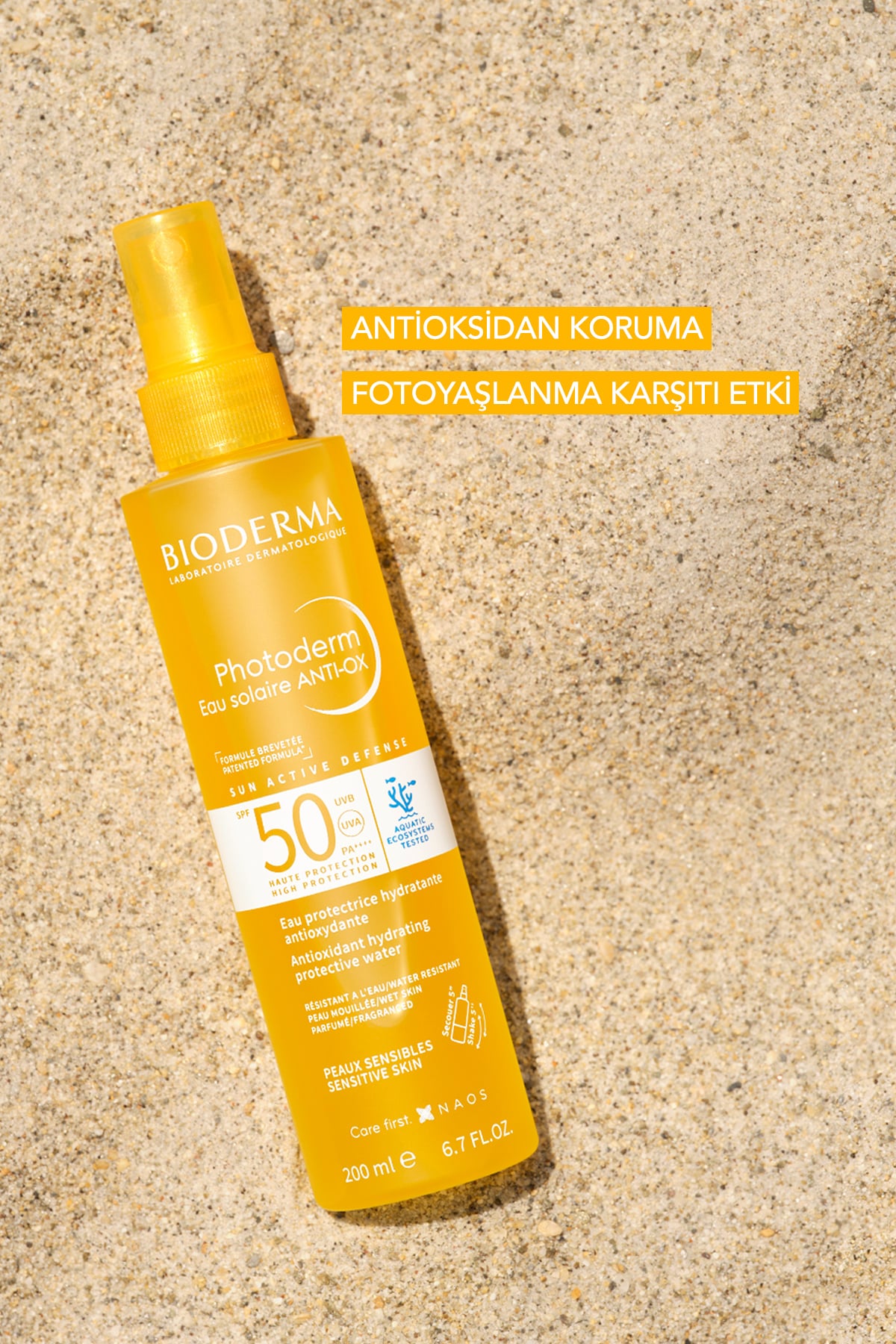 Bioderma Photoderm Anti OX Sun Protective Water SPF50 Antioksidan Güneş Koruyucu 200 ml