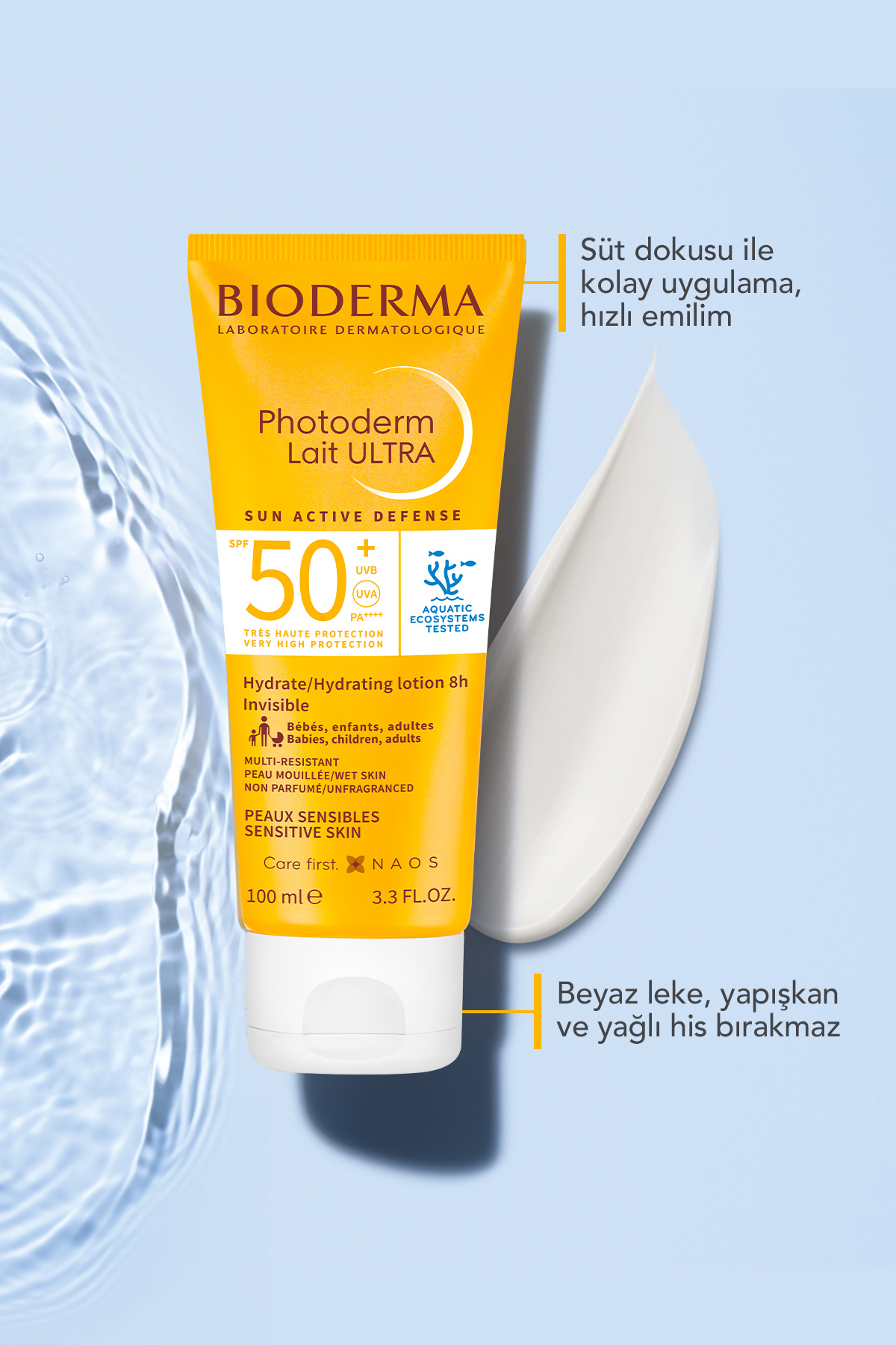 Bioderma Photoderm Lait Ultra SPF50+ Yüksek Koruma Süt Formda Güneş Kremi 100 ml
