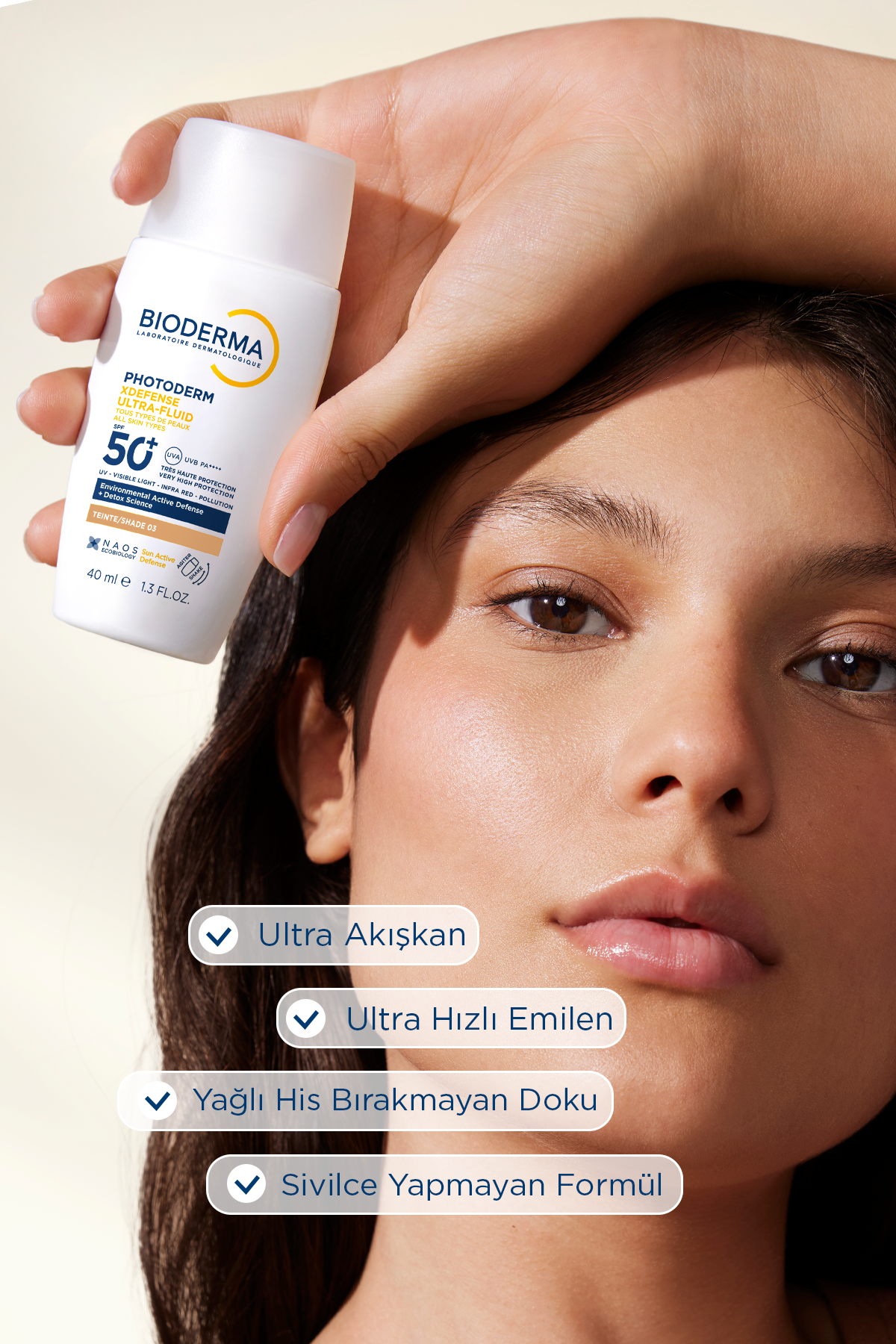 Bioderma Photoderm XDefense SPF50+ Golden Antioksidan Etkili Akışkan Güneş Kremi 40ml