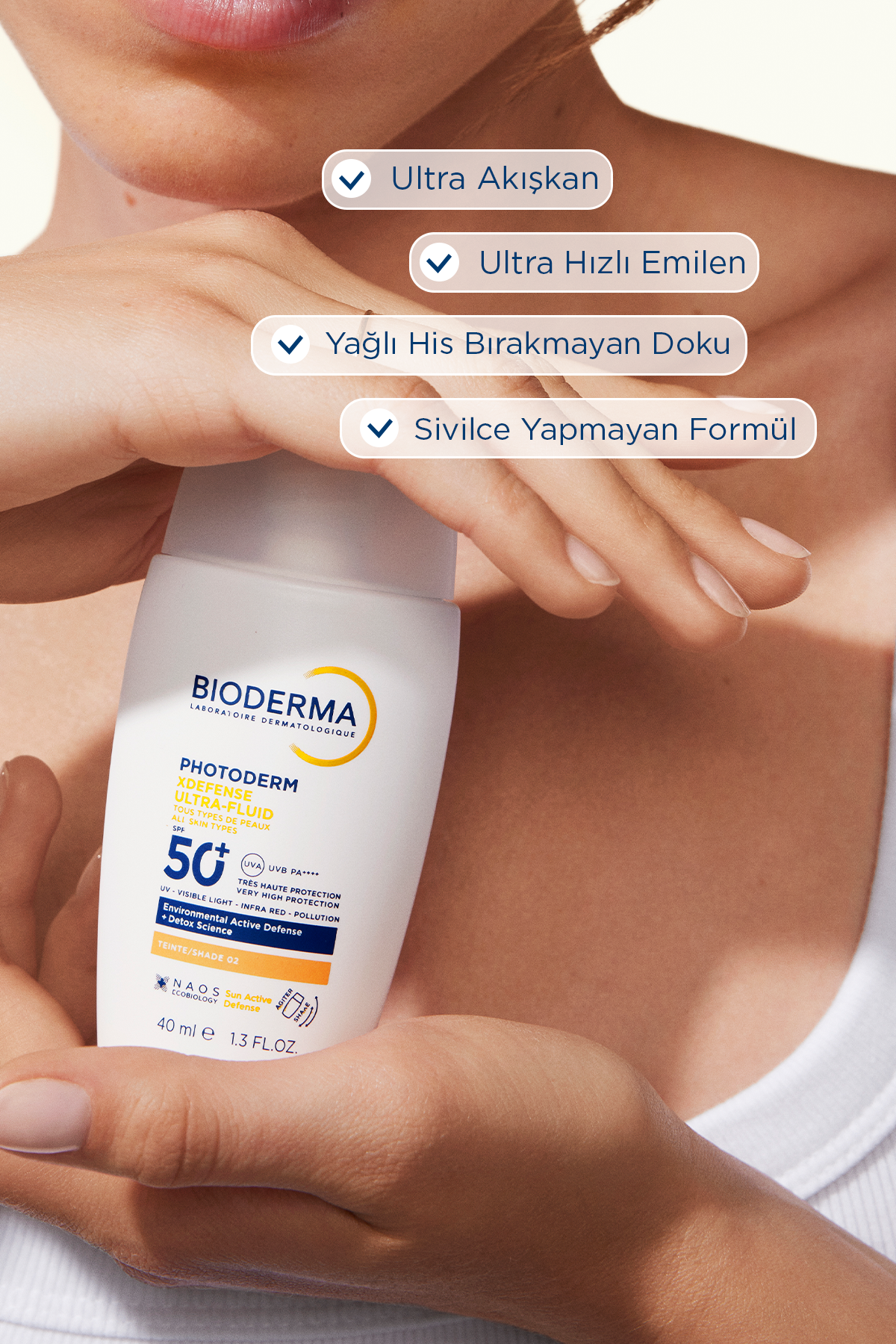 Bioderma Photoderm XDefense SPF50+ Light Antioksidan Etkili Akışkan Güneş Kremi 40ml