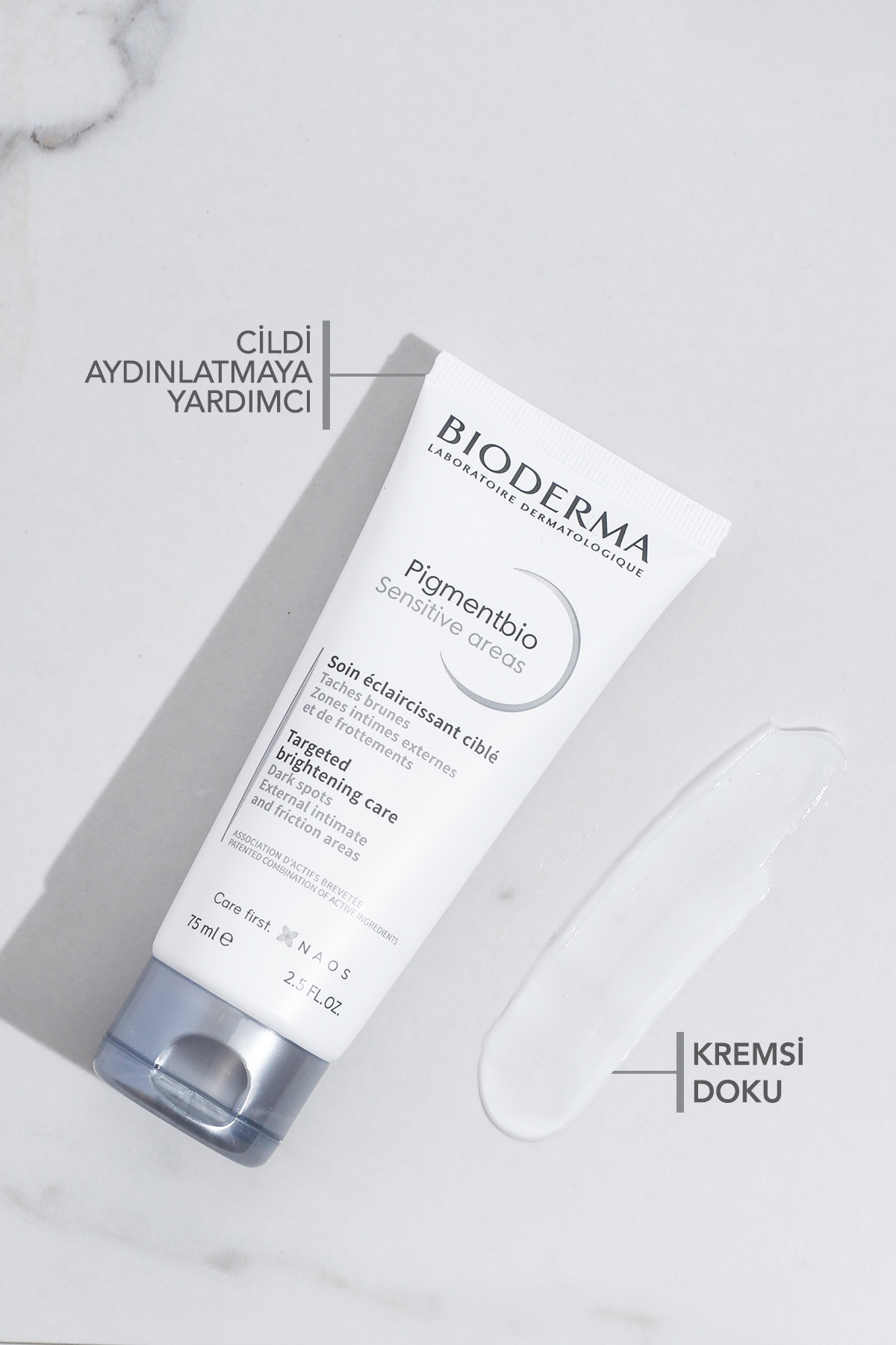 Bioderma Pigmentbio Sensitive Areas Genital & Eklem Bölgeleri Aydınlatıcı Bakım Kremi 75 ml