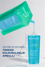 Sebium Foaming Gel Karma Yağlı Ciltler Temizleme Jeli Yeniden Dolum Paketi 400ml