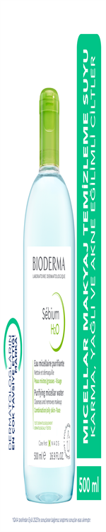 Bioderma Sebium H2O Karma ve Yağlı Ciltler için Micellar Makyaj Temizleme Suyu 500 ml