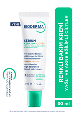 Sebium Kerato+ Cover Sivilce, Akne Lekesi Karşıtı Renkli Nemlendirici Krem 30 ml