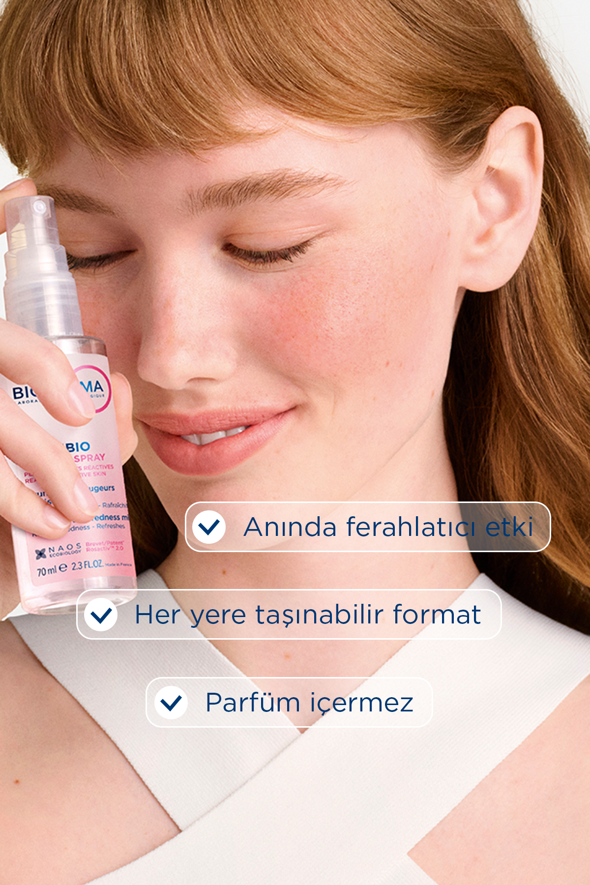 Bioderma Sensibio AR+ SOS Spray Kızarıklık Eğilimli Ciltler Anında Yatıştırıcı Sprey 70 ml