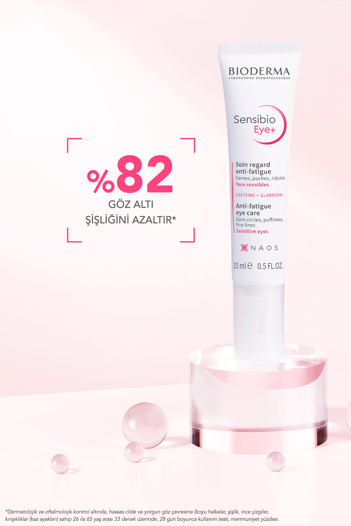 Bioderma Sensibio Eye+ Hassas Göz Çevresi Nemlendirici Bakım Kremi 15 ml