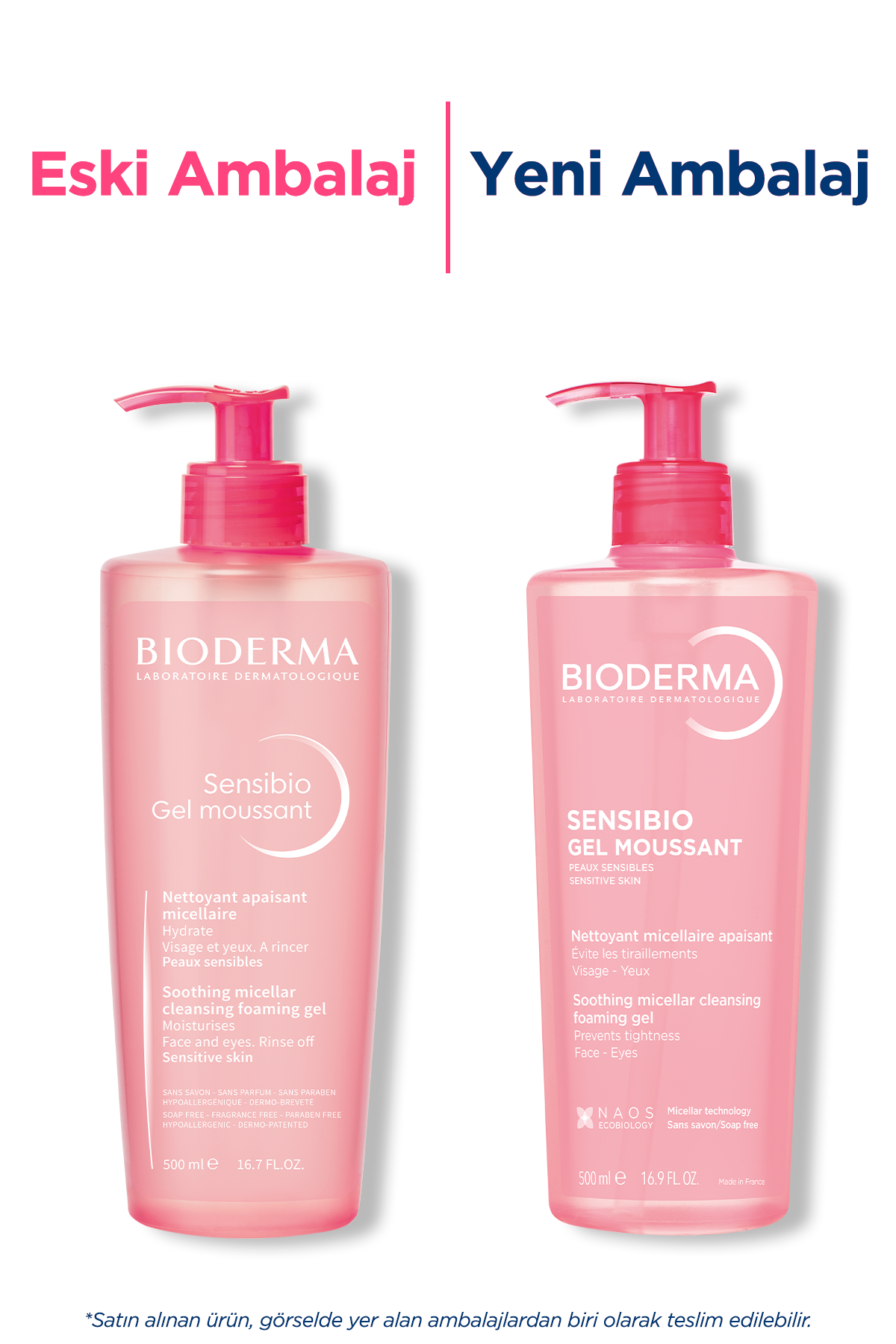 Bioderma Sensibio Foaming Gel Hassas ve Normal Ciltler Yüz Temizleme Jeli 500 ml