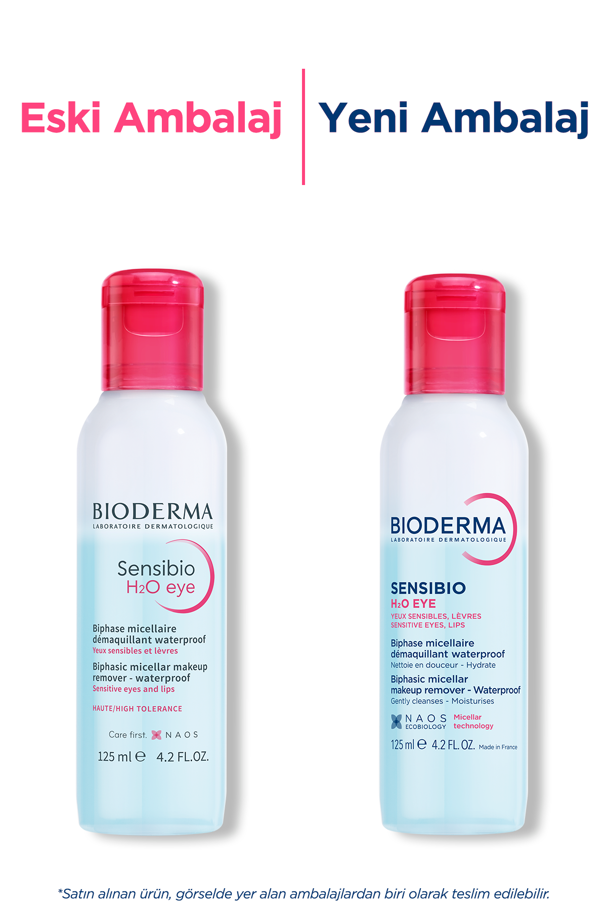 Bioderma Sensibio H2O Eye Çift Fazlı Göz ve Dudak Micellar Makyaj Temizleyici 125 ml