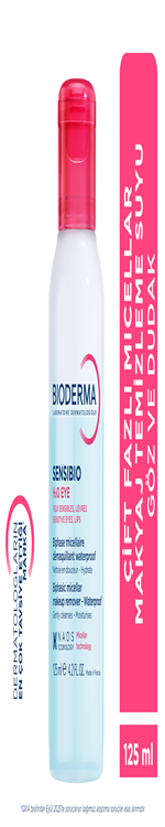 Bioderma Sensibio H2O Eye Çift Fazlı Göz ve Dudak Micellar Makyaj Temizleyici 125 ml