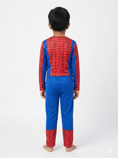 Erkek Çocuk Spiderman Kostümü Yeni Örümcek Adam Kostüm Maskeli