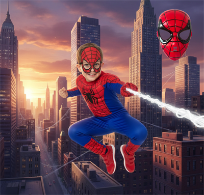 Kaslı Spiderman  Süper Kahraman Örümcek Adam Doğum Günü 2 Maskeli Parti Kaslı Kostümü