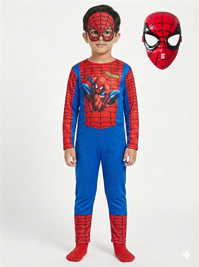 Kostümü Yeni Örümcek Adam Kostüm 2 Maskeli