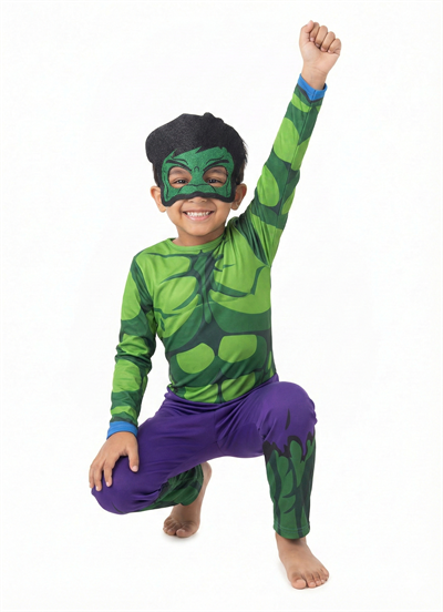 Maskeli Hulk Çocuk Kostümü