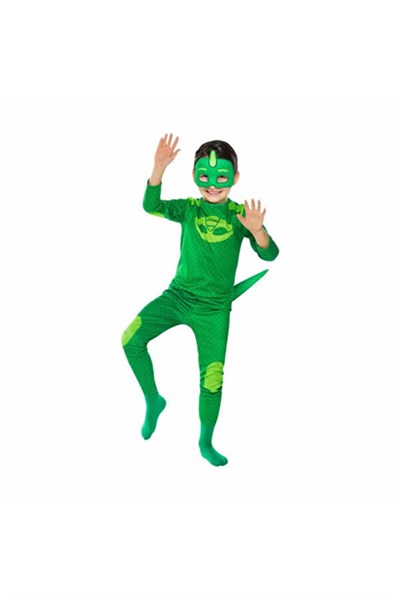 Pj Mask Kostüm Pija Maskeliler Kostüm Gekko (yeşil) Kertenkele