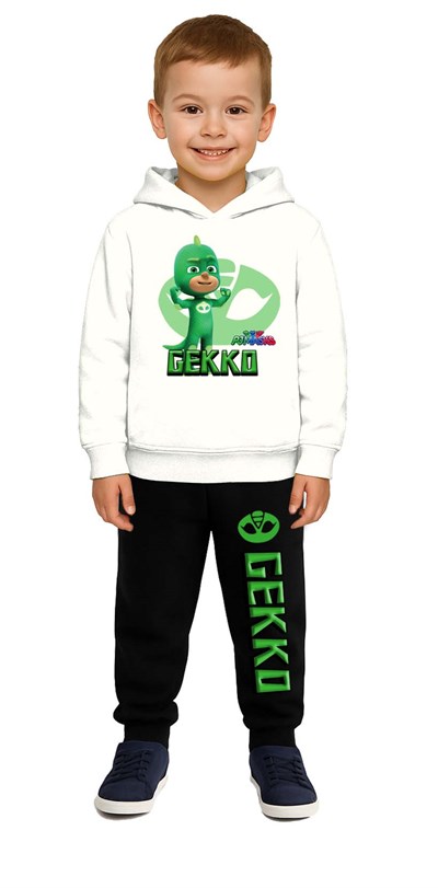 Pj maskeliler Çocuk Eşofman Takımı Pamuklu Kumaş Kapüşonlu Unisex