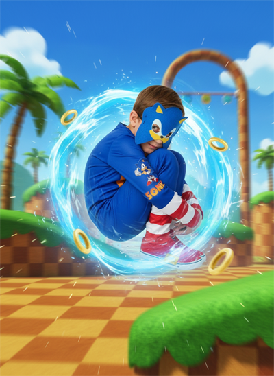 Sonic Kostüm Kirpi Sonıc Kostumu