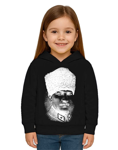Unisex Ay Yıldızlı 19 Mayıs 29 Ekim 23 Nisan 10 Kasım Atatürk Çocuk Kapüşonlu Sweatshirt