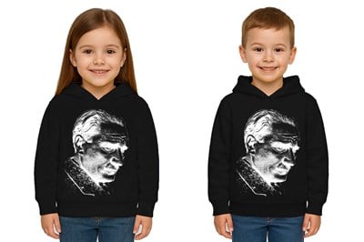 Unisex Ay Yıldızlı 19 Mayıs 29 Ekim 23 Nisan 10 Kasım Atatürk Çocuk Kapüşonlu Sweatshirt