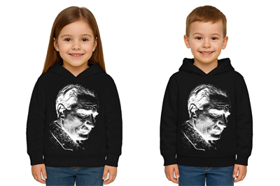 Unisex Ay Yıldızlı 19 Mayıs 29 Ekim 23 Nisan 10 Kasım Atatürk Çocuk Kapüşonlu Sweatshirt