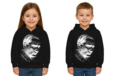 Unisex Ay Yıldızlı 19 Mayıs 29 Ekim 23 Nisan 10 Kasım Atatürk Çocuk Kapüşonlu Sweatshirt