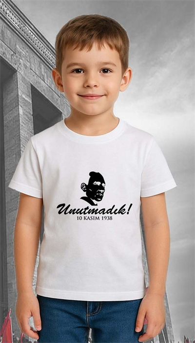 Unisex Ay Yıldızlı T-Shirt 19 Mayıs 29 Ekim 23 Nisan 10 Kasım Atatürk Çocuk Tişört