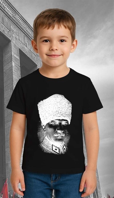 Unisex Ay Yıldızlı T-Shirt 19 Mayıs 29 Ekim 23 Nisan 10 Kasım Atatürk Çocuk Tişört