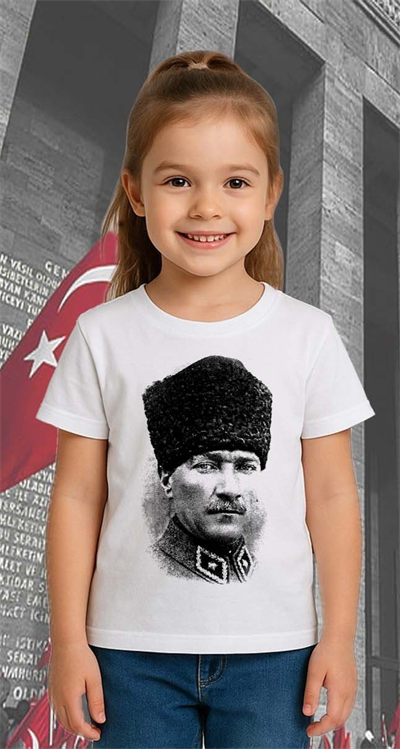 Unisex Ay Yıldızlı T-Shirt 19 Mayıs 29 Ekim 23 Nisan 10 Kasım Atatürk Çocuk Tişört