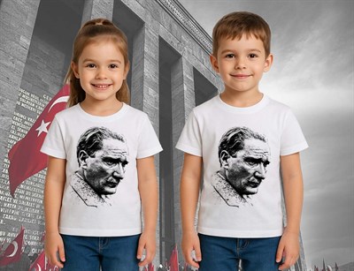 Unisex Ay Yıldızlı T-Shirt 19 Mayıs 29 Ekim 23 Nisan 10 Kasım Atatürk Çocuk Tişört