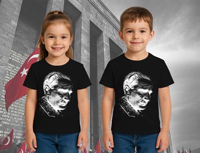 Unisex Ay Yıldızlı T-Shirt 19 Mayıs 29 Ekim 23 Nisan 10 Kasım Atatürk Çocuk Tişört