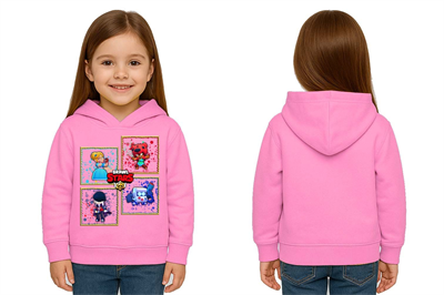 Unisex  Baskılı brawl stars Çocuk Swaetshirt Kapüşonlu 3 İplik Şardonlu