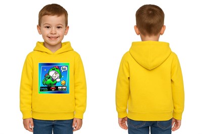 Unisex  Baskılı brawl stars Çocuk Swaetshirt Kapüşonlu 3 İplik Şardonlu