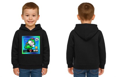 Unisex  Baskılı brawl stars Çocuk Swaetshirt Kapüşonlu 3 İplik Şardonlu