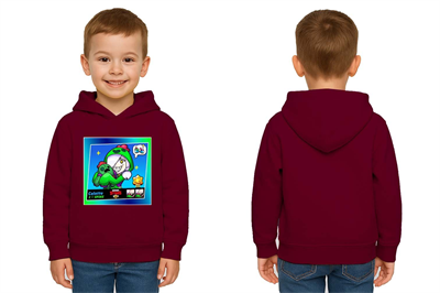Unisex  Baskılı brawl stars Çocuk Swaetshirt Kapüşonlu 3 İplik Şardonlu
