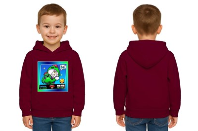 Unisex  Baskılı brawl stars Çocuk Swaetshirt Kapüşonlu 3 İplik Şardonlu