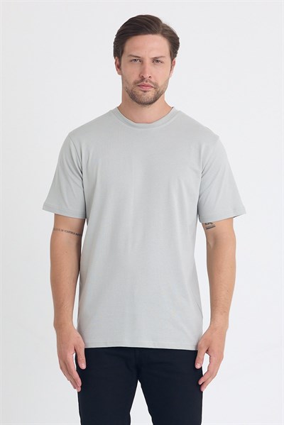 Unısex Baskısız Regular T-shirt Pamuklu Penye Kumaş
