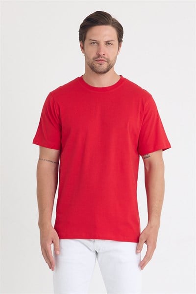 Unısex Baskısız Regular T-shirt Pamuklu Penye Kumaş
