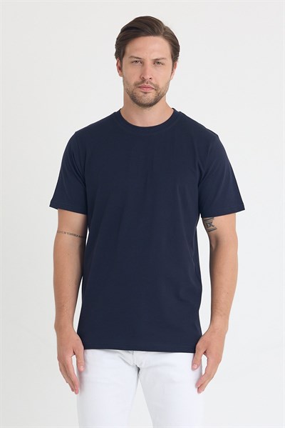 Unısex Baskısız Regular T-shirt Pamuklu Penye Kumaş