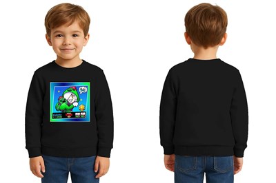 Unisex Brawl Stars Baskılı Çocuk Swaetshirt 3 İplik Şardonlu